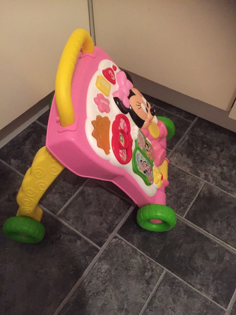 minnie mouse push along walker